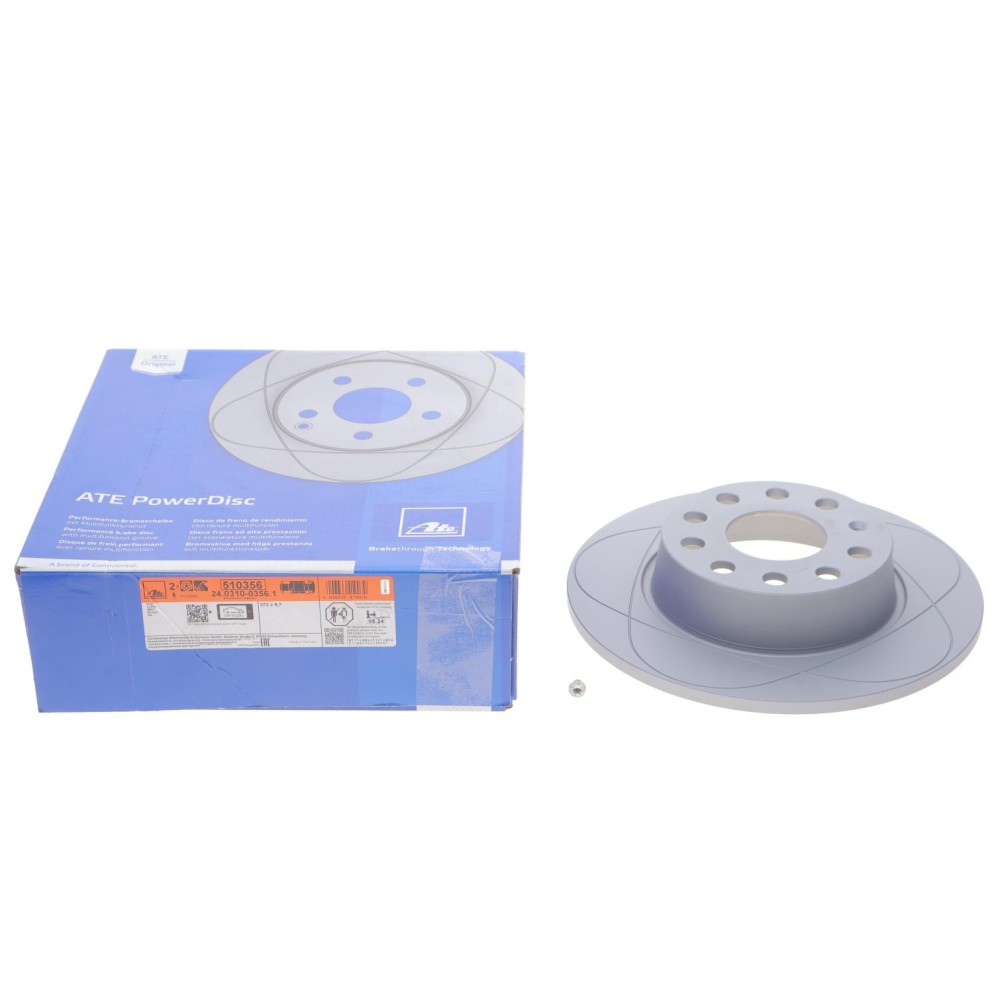 Диск гальмівний (задній) Audi A3/Skoda Octavia/VW Caddy 03-/Golf 08- (272x10)(з покр.) PowerDisc