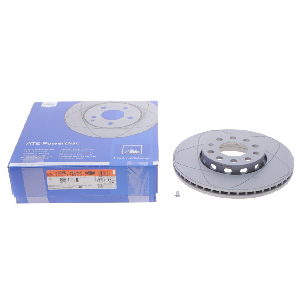 Диск гальмівний (передній) Skoda Superb/VW Passat 96-08 (288x25) PowerDisc