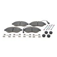 Колодки гальмівні (передні) Citroen Jumper/Fiat Ducato/Peugeot Boxer 06- (Brembo) Q+(з датчиком)