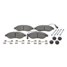 Колодки гальмівні (передні) Citroen Jumper/Fiat Ducato/Peugeot Boxer 06- (Brembo) Q+(з датчиком)