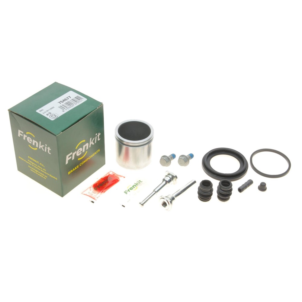Ремкомплект супорта (переднього) Nissan Micra 1.6 11- (d=54mm) (+ поршен/направляюча) SuperKit