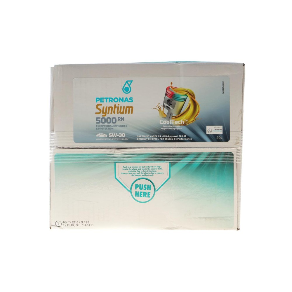 Олива 5W30 SYNTIUM 5000 RN (20L) (RN 0720/MB 226.51) (ACEA C4) упаковка BiB