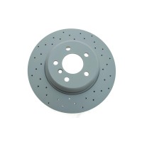 Диск гальмівний (задній) BMW 5 (F10/F11)/6 (F06/F13)/7 (F01-04) 09- (345x24) (з отворами) (вент.)