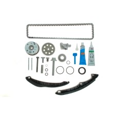 Комплект ланцюга ГРМ VW Golf V 1.4TSI, 10/03 - 02/09, 90/103/125kw, (z=130/18-23/36/36), BLG,BMY,CAXA