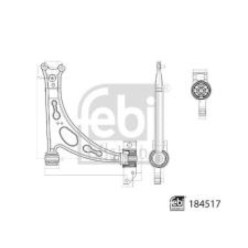 Важіль підвіски (передній/знизу) (R) Audi A3/Seat Leon/Skoda Octavia/SuperB/VW Caddy/Golf/Touran 03-