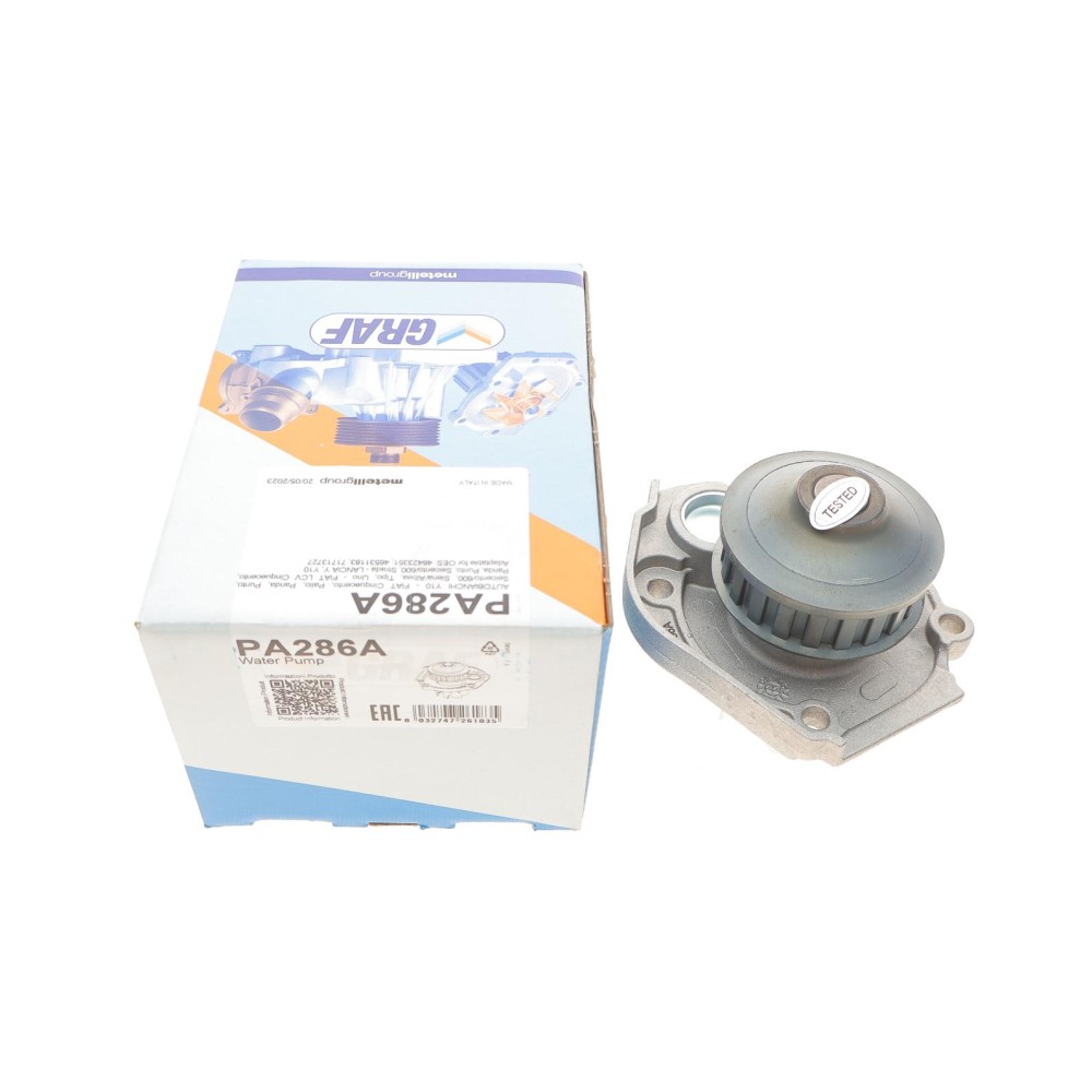 Помпа води Fiat Palio 1.2 96-/Panda 0.8-1.1 86-04/Punto 1.1-1.2 93-00/Tipo 1.1 86-93 (20z)(B/B)(8л)