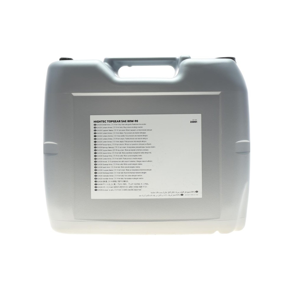 Олива 80W90 HIGHTEC TOPGEAR (20L) Mineral (ZF TE-ML 02A/MB 235.1/API GL-4) (світло-коричневий)