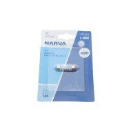 Автолампа 12V 0,6W SV8.5 (9.8x38mm) Festoon (LED)  (blister/1шт) (6000K)