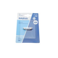 Автолампа 12V 0,6W SV8.5 (9.8x38mm) Festoon (LED)  (blister/1шт) (6000K)