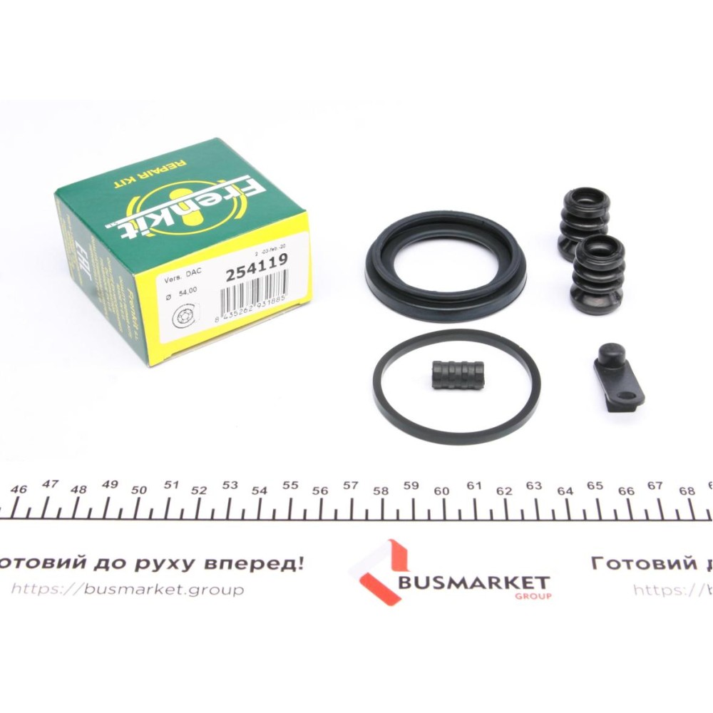 Ремкомплект супорта (переднього) Chevrolet Aveo 11- (d=54mm) (Dac)