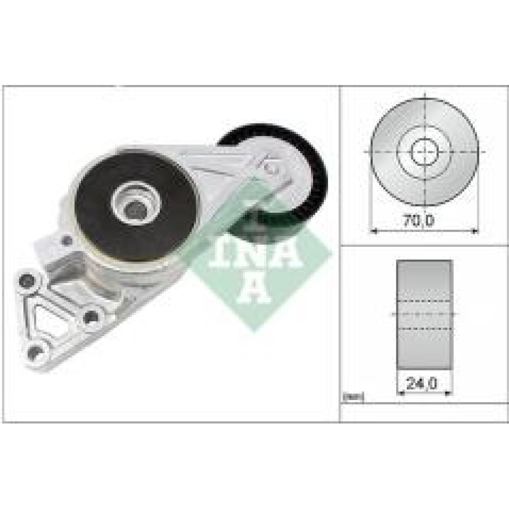 Натяжник ременя генератора VW T5 2.0 03-/Caddy III 1.6/2.0 BiFuel/EcoFuel 04-15 (70x24)