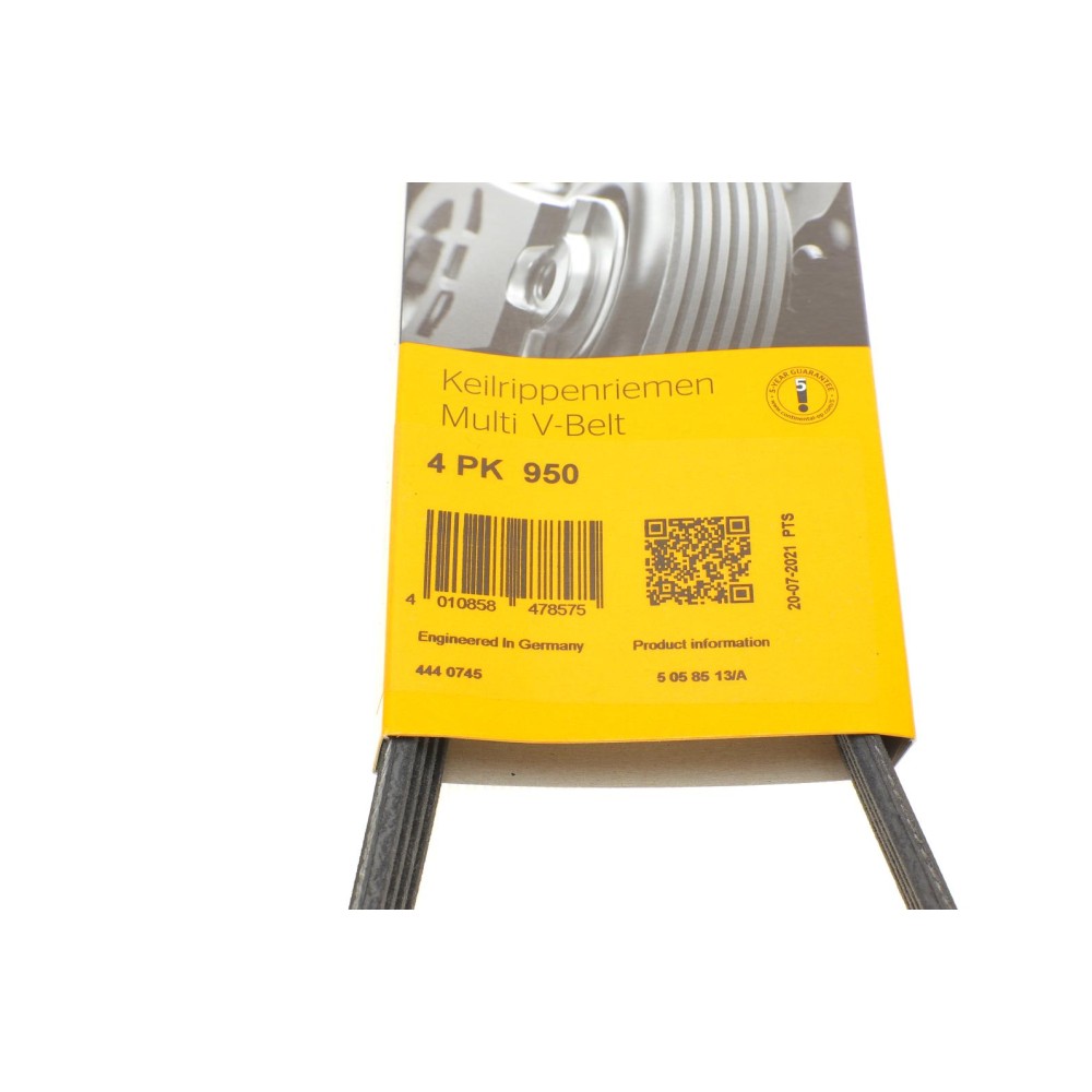 Ремінь генератора Chevrolet/Fiat/Honda/Mazda/Mitsubishi/Nissan/Skoda/Subaru/Suzuki (4PK950)