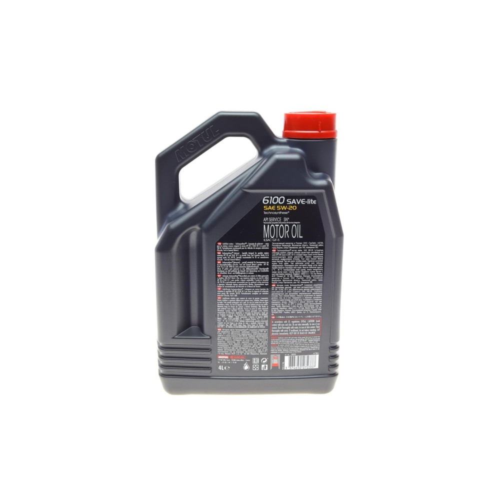 Олива 5W20 6100 Save-lite (4L) (FORD M2C 930A/FORD M2C 945A/GM dexos1/GM 6094M) 108030