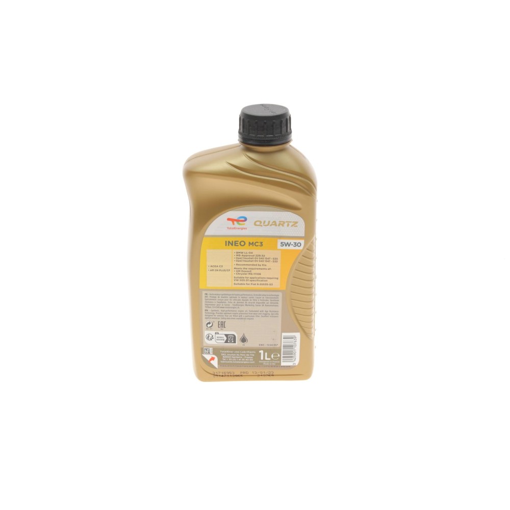 Олива 5W30 Quartz INEO MC3 Dexos2 (1л)