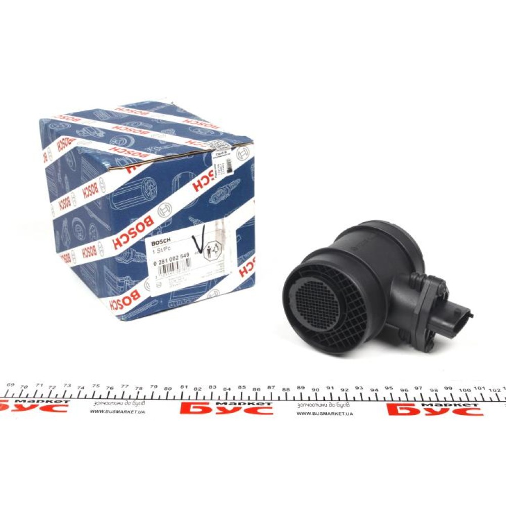 Витратомір повітря Opel Astra/Combo 1.3D/1.7D 03- (замінено на 0 281 006 887)