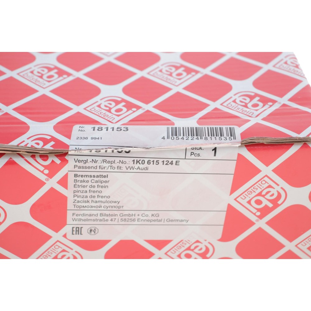 Суппорт гальмівний (передній) (R) Audi A1/A3/VW Caddy/Skoda Fabia/Octavia 04-15 (d=54mm)
