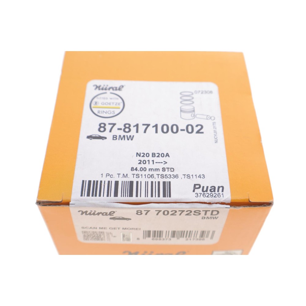 Поршень BMW X3 (F25)/X5 (F15/F85) 10- (84.00mm/STD) N20 B20