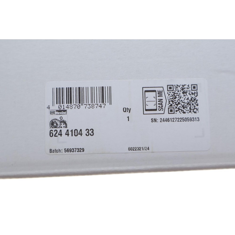 Комплект зчеплення Ford Transit Connect 1.5 TDCi 15- (d=240mm) (+вижимний)