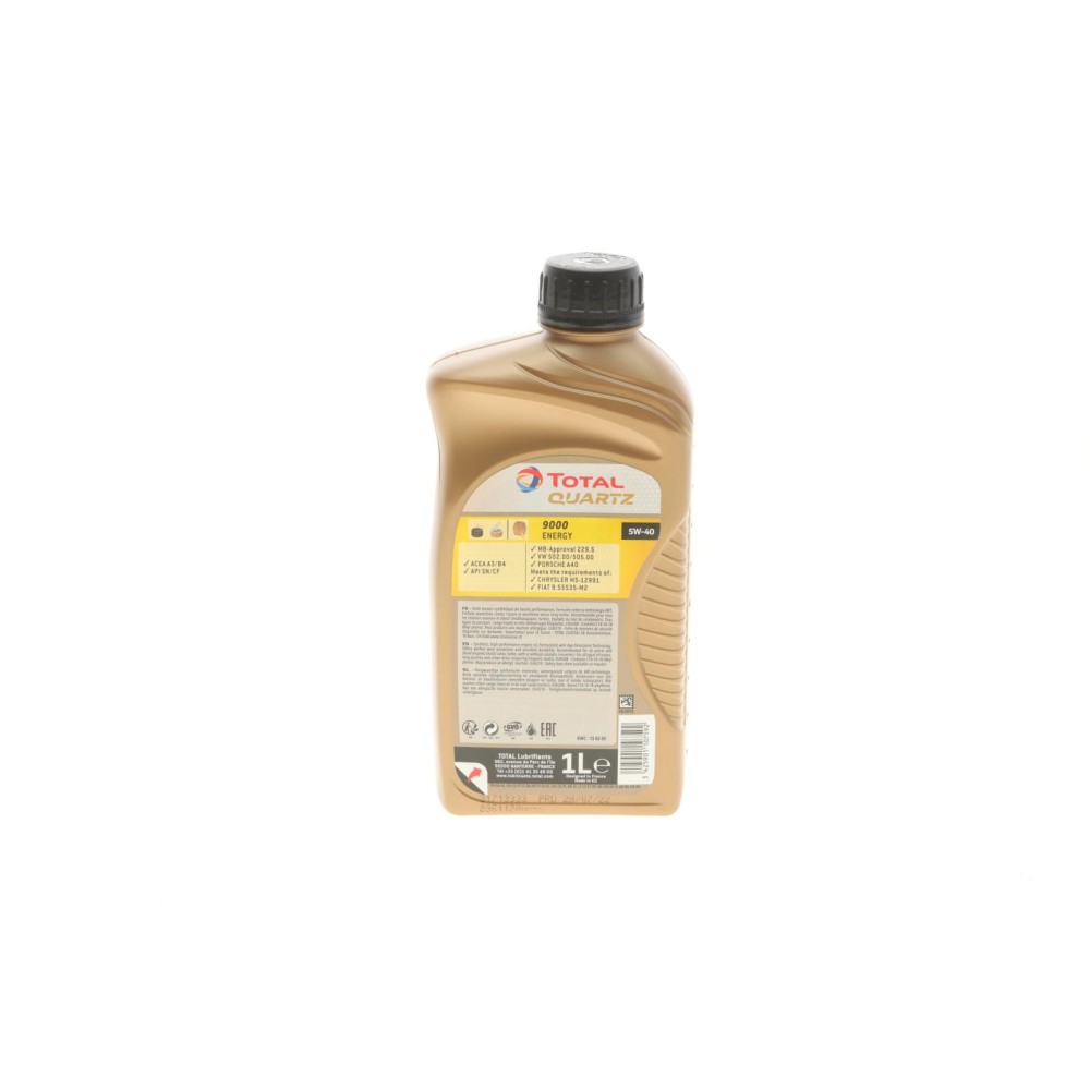 Олива 5W40 Quartz 9000 Energy (1л) (MB229.1/VW502.00/505.00) (166245)