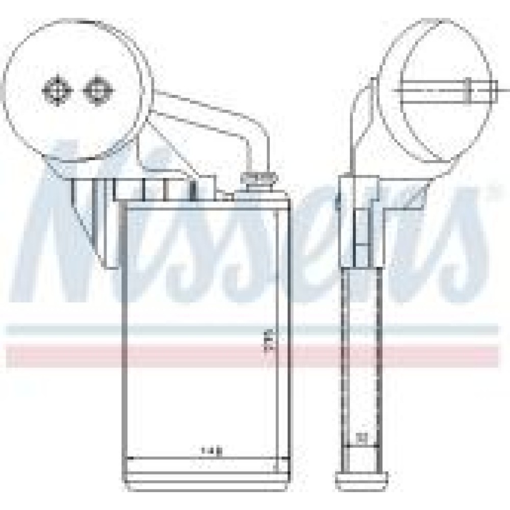 Радіатор пічки Opel Movano 1.9/2.2.2.5 CDTI/Renault Master 2.2/2.5/2.8 dCi 01-