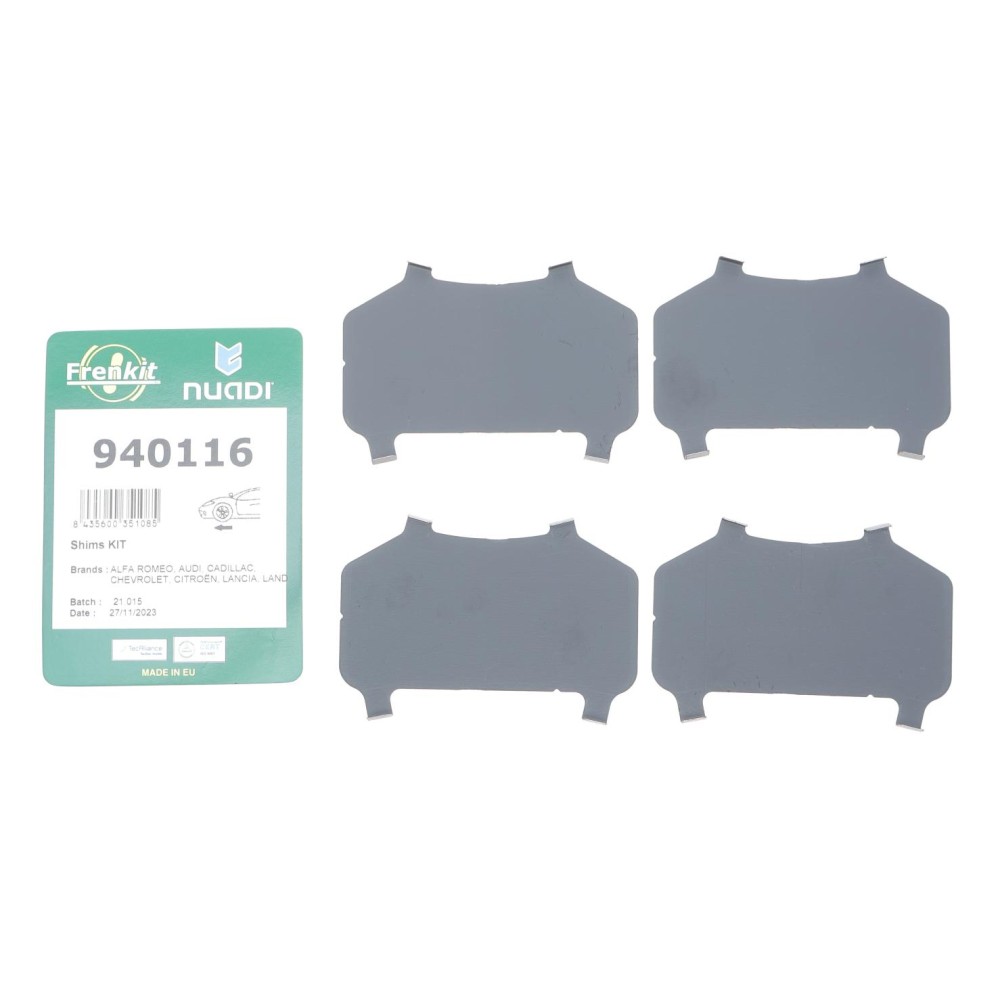 Комплект протискрипних пластин (передніх) VW Touareg 02-18/Land Rover Range Rover 02-13