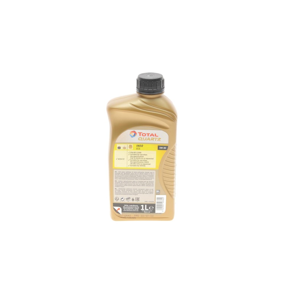 Олива 5W30 Quartz INEO ECS (1л) (PSA B712290)