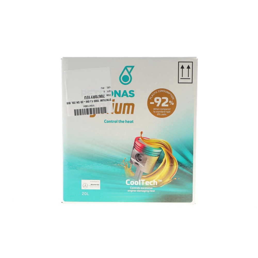 Олива 0W30 SYNTIUM 7000 FJ (20L) (Ford WSS-M2C950-A/Jaguar Land Rover STJLR.03.5007) (ACEA C2) упаковка BiB
