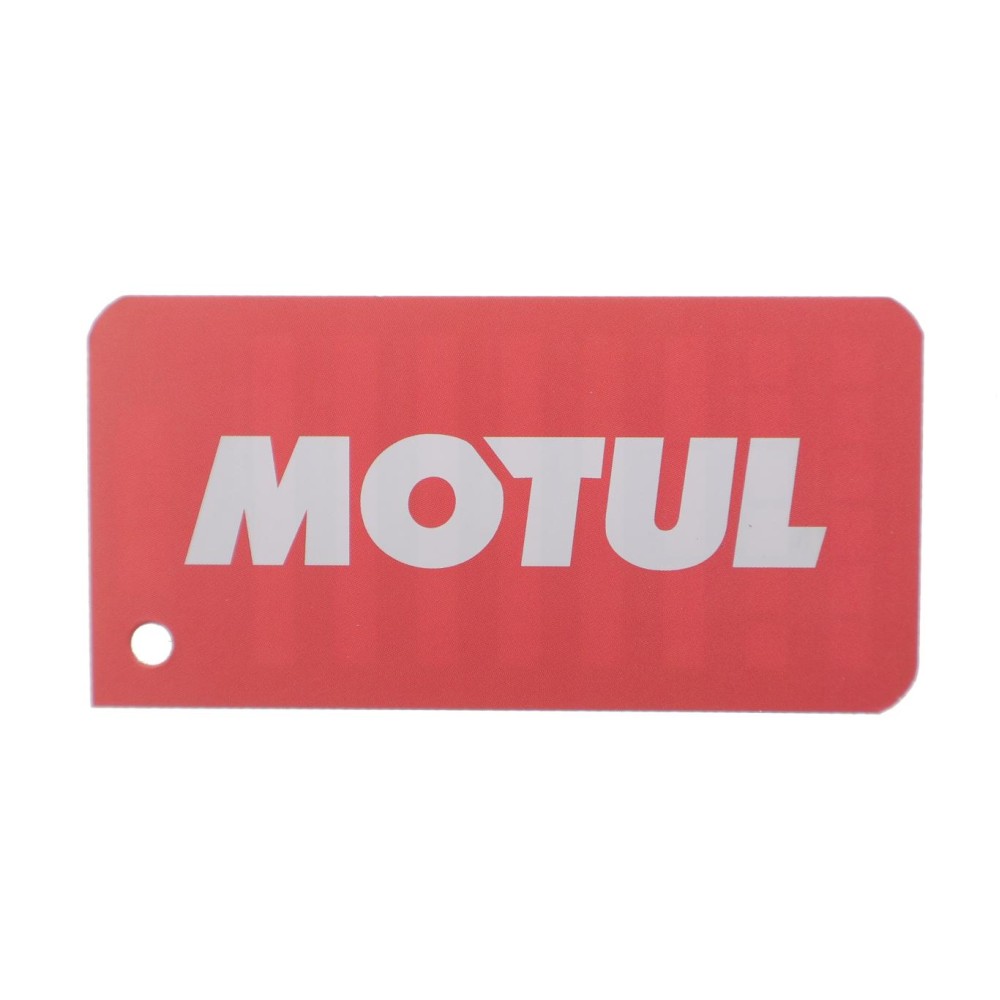 Бірка для заміни оливи MOTUL (червоно-чорна) (к-кт=25шт)