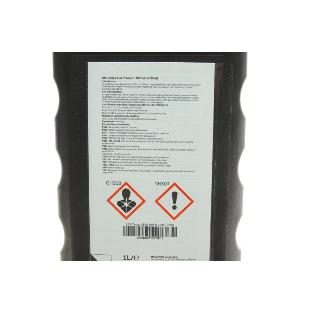 Рідина гальмівна DOT 4 Brake Fluid Premium (BF6) (1L)