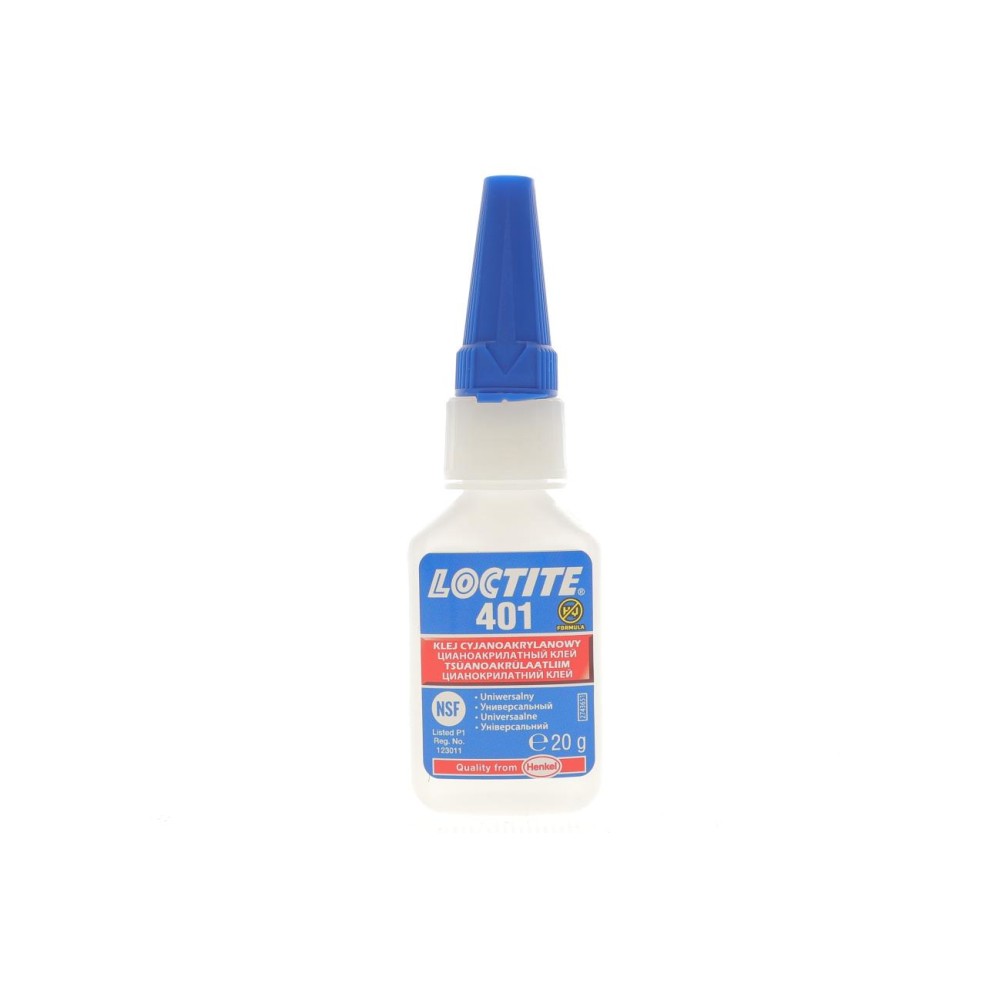 LOCTITE 401, 20g Суперклей універсальний (-40 до +120°С) пониженої в'язкості