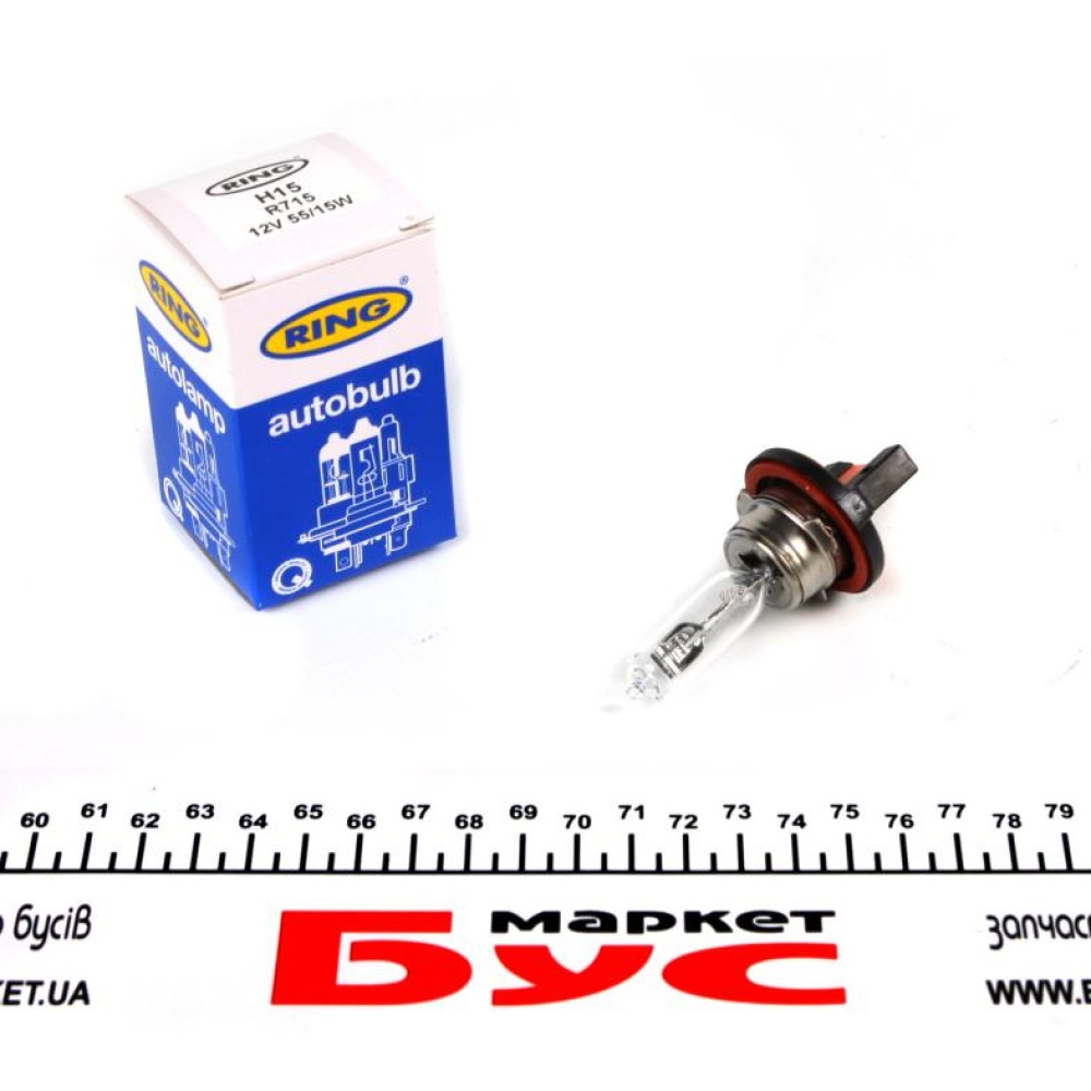 Автолампа H15 12V 55/15W PGJ26T-1