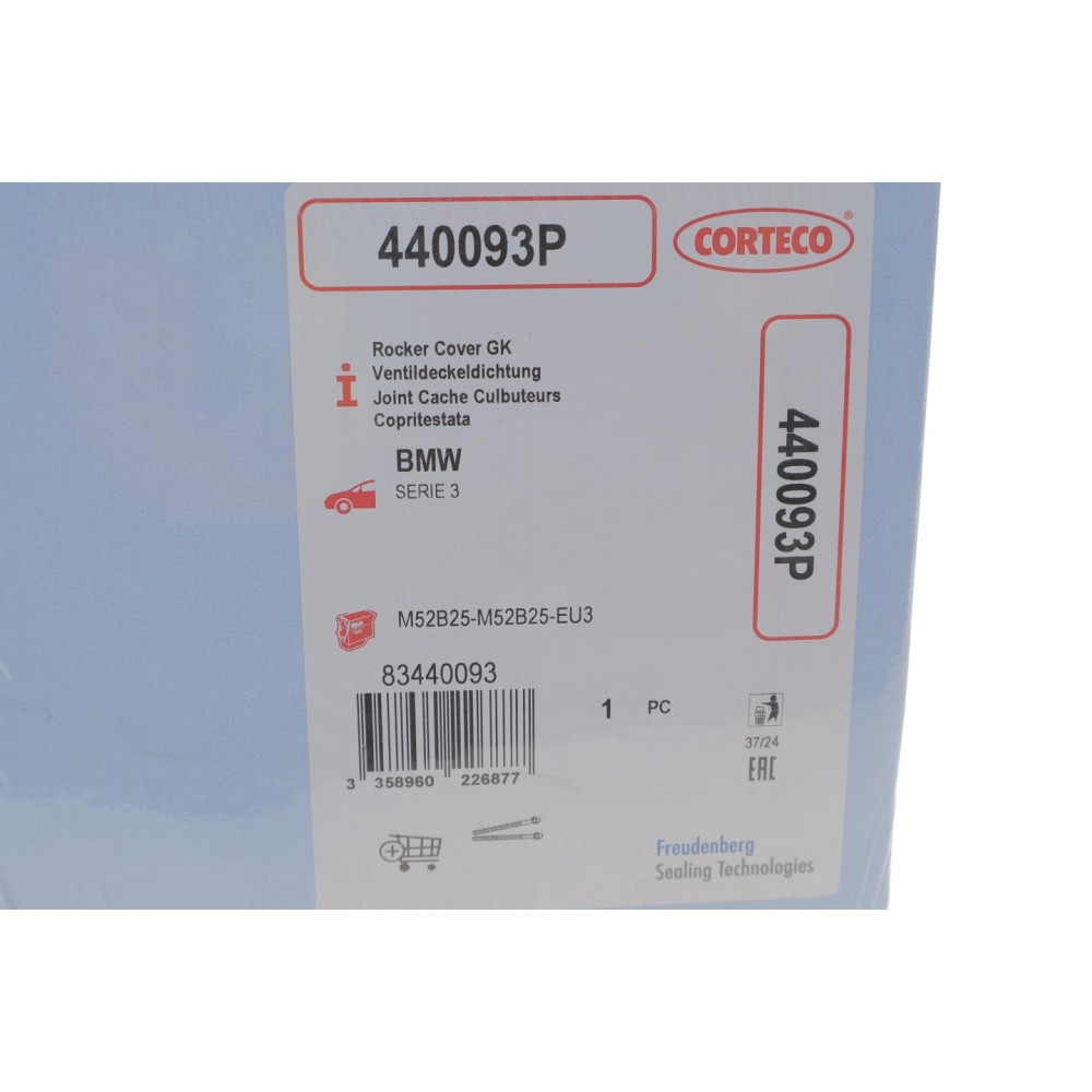 Прокладка кришки клапанів BMW 5 (E39) 3.2i 96-00 (к-кт)