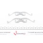 Планка супорта (переднього) прижимна (к-кт) Peugeot 407/508 05- (Ate)