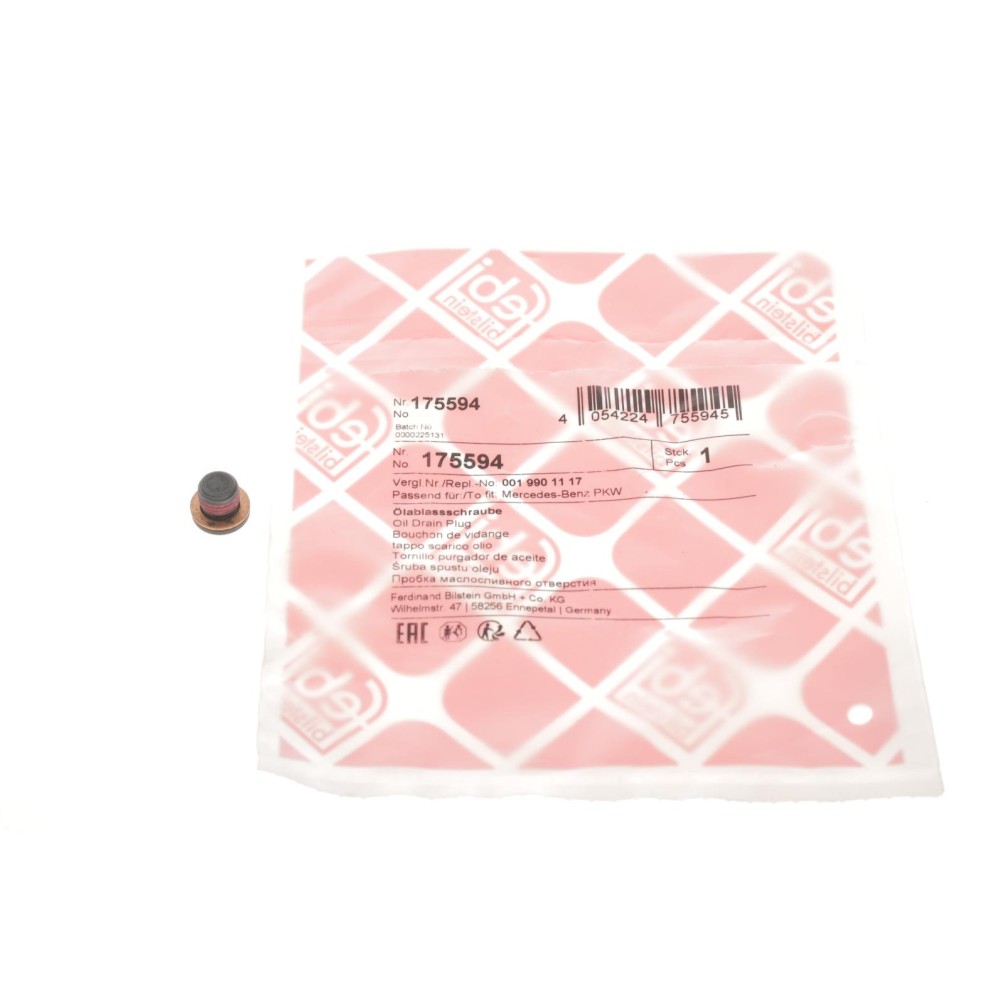 Пробка піддону КПП зливна MB Vito (W639/W447) 03- (M8x1)