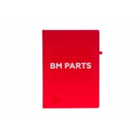 Блокнот BM Parts червоний