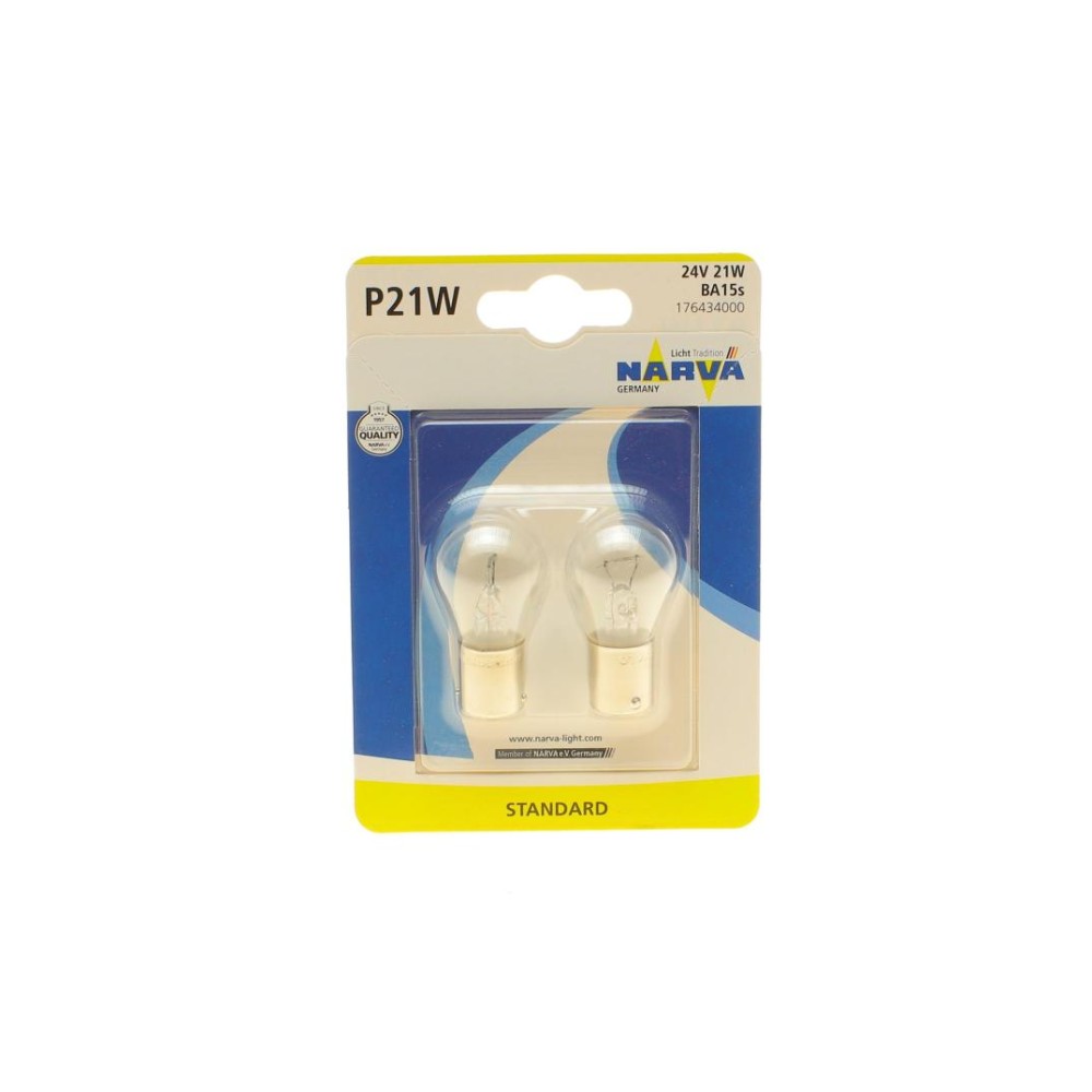 Автолампа P21W 24V 21W BA15s Standard (блістер/ 2 шт)