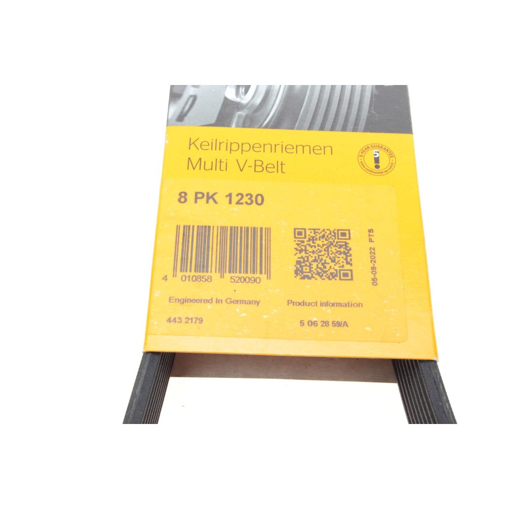 Ремінь генератора Mazda 6 2.0 MZR-CD 07-10/MPV 2.0 DI 02-06 (8PK1230)