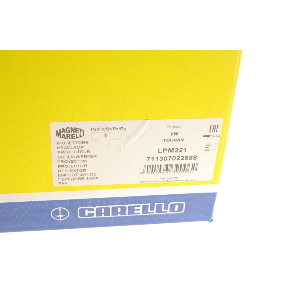 Фара (R)  VW Touran 03-10 (H7/H7)