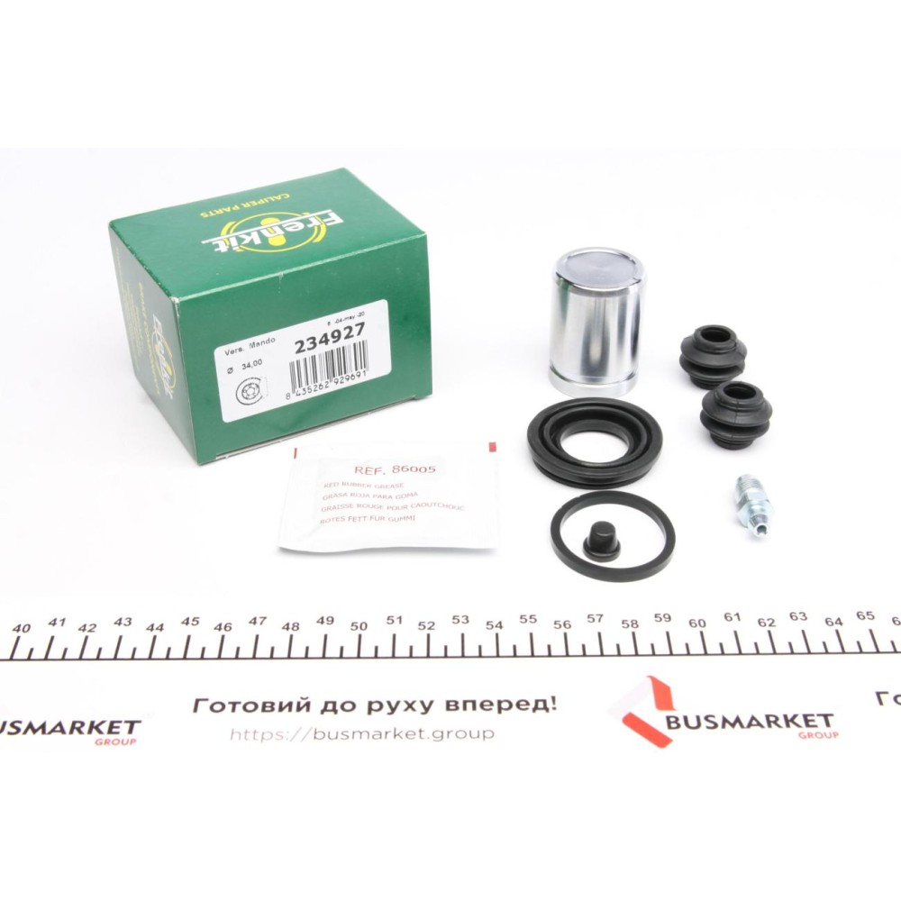 Ремкомплект супорта (заднього) Kia Soul 09- (d=34mm) (+поршень) (Mando)