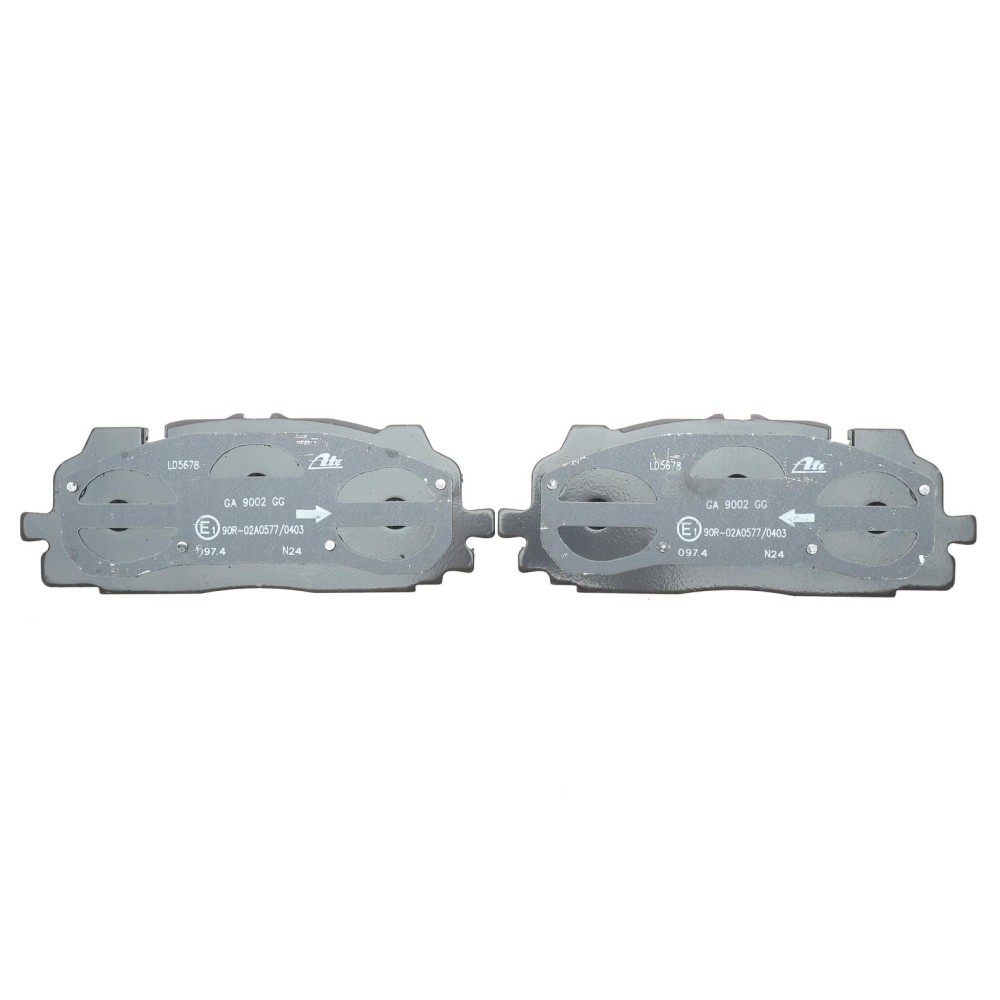Колодки гальмівні (передні) Audi A4/A5/Q5/Q7 15-/ A6/A7/A8/Q3/Q8/VW Touareg 17- (Akebono) ATE Ceramic
