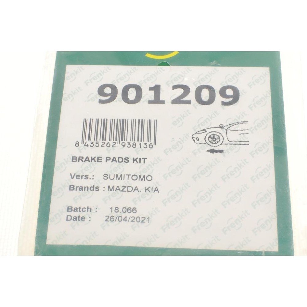 Планка супорта (переднього) прижимна (к-кт) Mazda 323 94-98/Kia Rio 00-05 (Sumitomo)