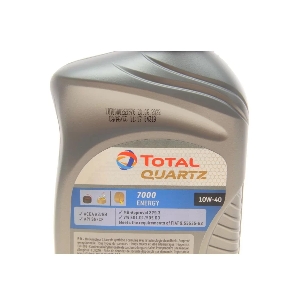 Олива моторна Quartz 7000 Diesel 10W40 (1 Liter) (MB229.1/VW505.00)
