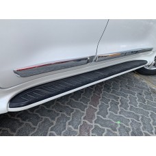Бокові пороги (дизайн 2012-2016) Чорний колір для Toyota Land Cruiser 200