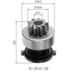 Бендикс стартера BMW 3 (E21/E30/E36)/5 (E12/E28/E34/E39)/7 (E23/E32/E38) 75-01 M10/M30/M43/M50/M52