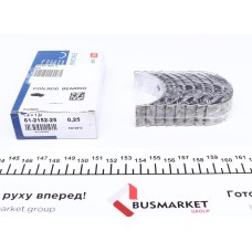 Вкладиші шатунні Ford Escort/Fiesta 1.3-1.6 -00 (+0.25) = 6121522500
