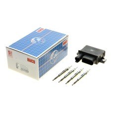 Реле свічок розжарювання BMW 3 (E46)/5 (E60) 2.0d 01-08 (M47) (+ свічки) (HÜCO)