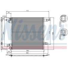 Радіатор кондиціонера MB M-class (W163) 98-05 M113/M112/M111/OM612