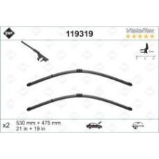 Щітки склоочисника (530/475мм) VW Golf IV/Bora/Polo 97-