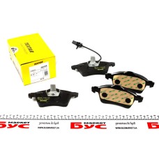 Колодки гальмівні (передні) VW T4 90-03 R15 (з датчиком) (Teves) Q+