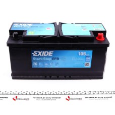 Акумуляторна батарея 105Ah/950A (392x175x190/+R/B13) (Start-Stop EFB)